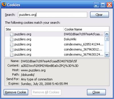 Firefox "Show Cookies" dialog